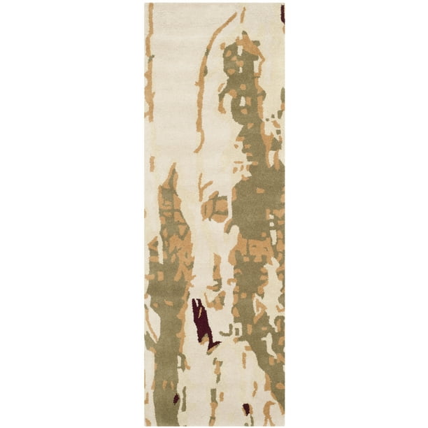 8' x 10' Green Safavieh Bella Collection BEL120A Handmade Modern Abstract Premium Wool Area Rug Beige 8' x 10' Green Safavieh Bella Collection BEL120A Handmade Modern Abstract Premium Wool Area Rug Beige
